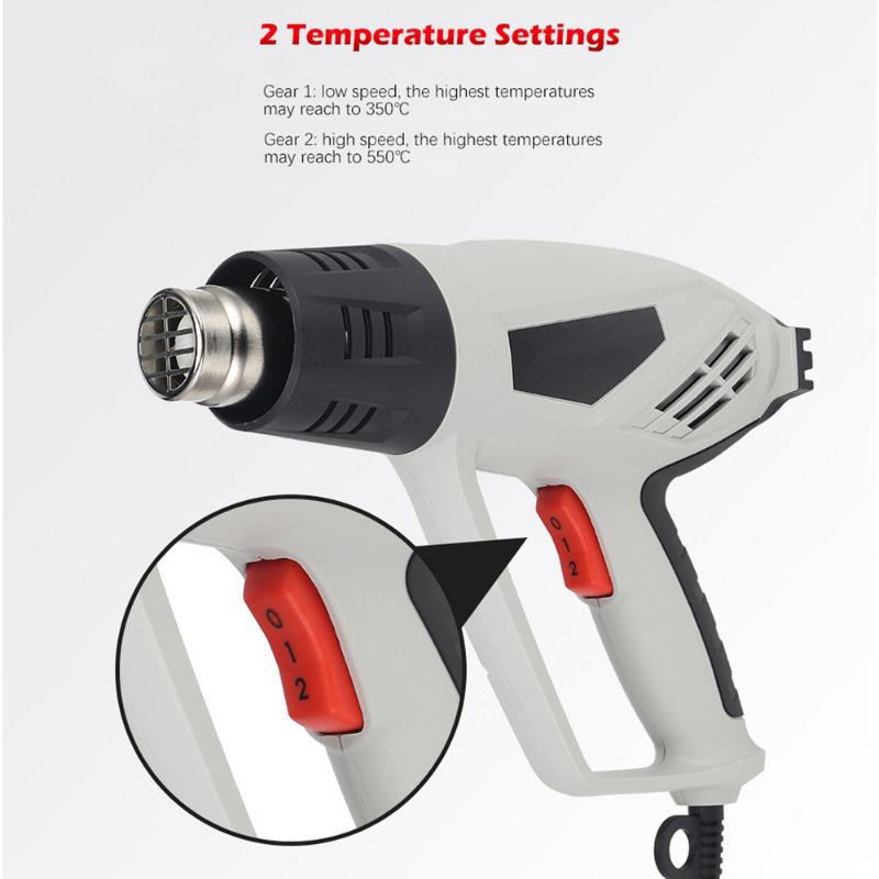 2000W electric heating air gun power tool thermostat plastic welding torch film baking gun nozzle high power tool
2000W electric heating air gun power tool thermostat plastic welding torch film baking gun nozzle high power tool