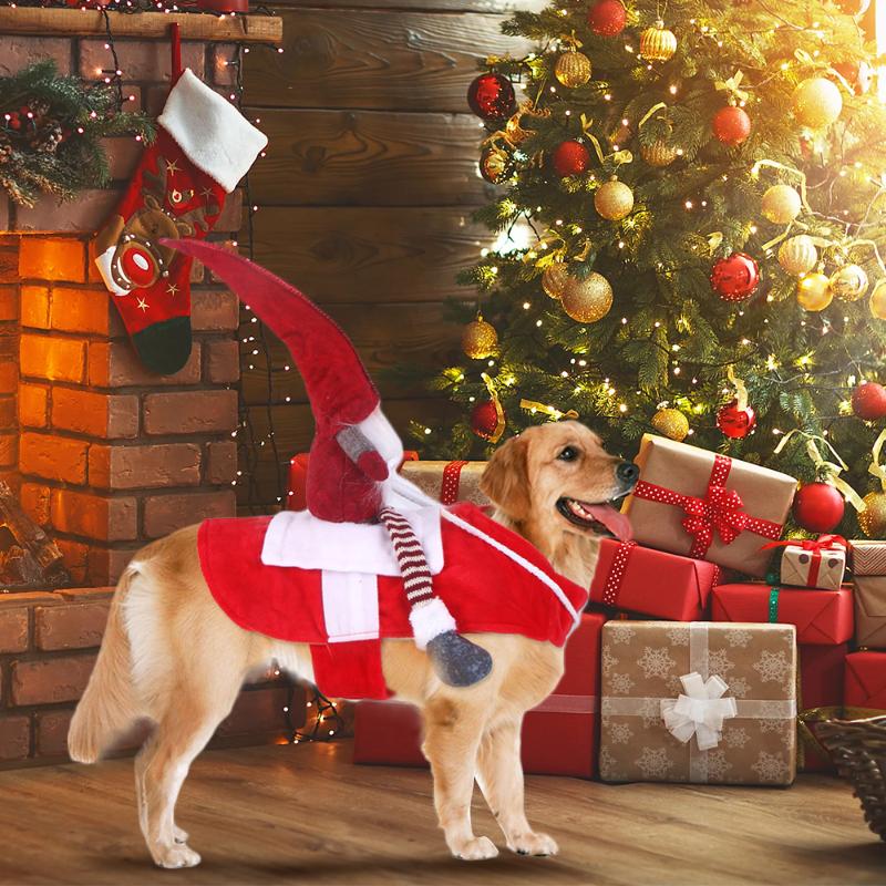 Christmas Dog Clothes Dogs Horse Riding Cosplay with Faceless Doll Pet Clothing For Puppy Dogs
Christmas Dog Clothes Dogs Horse Riding Cosplay with Faceless Doll Pet Clothing For Puppy Dogs