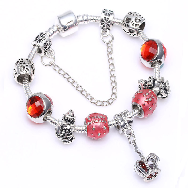 Boosbiy DIY Original Fine Bracelets & Bangles Silver Plated Murano Crystal Beads Bracelets For Women Girls Birthday Gift
Boosbiy DIY Original Fine Bracelets & Bangles Silver Plated Murano Crystal Beads Bracelets For Women Girls Birthday Gift