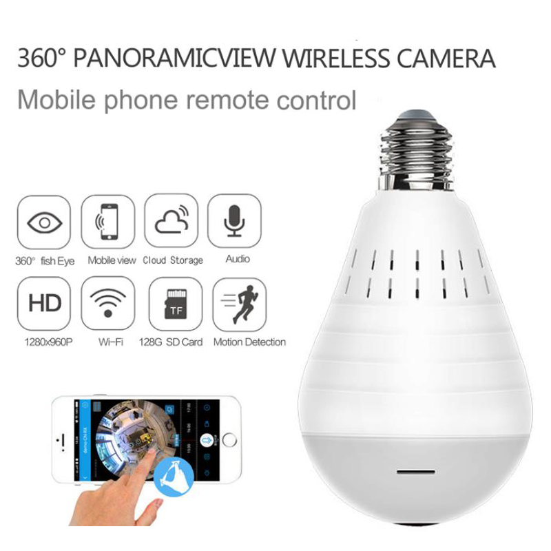 Mini IP Camera 360 Degree LED Light 960P Wireless Panoramic Home Security Security WiFi CCTV Fisheye Bulb Lamp Two Ways Audio
Mini IP Camera 360 Degree LED Light 960P Wireless Panoramic Home Security Security WiFi CCTV Fisheye Bulb Lamp Two Ways Audio