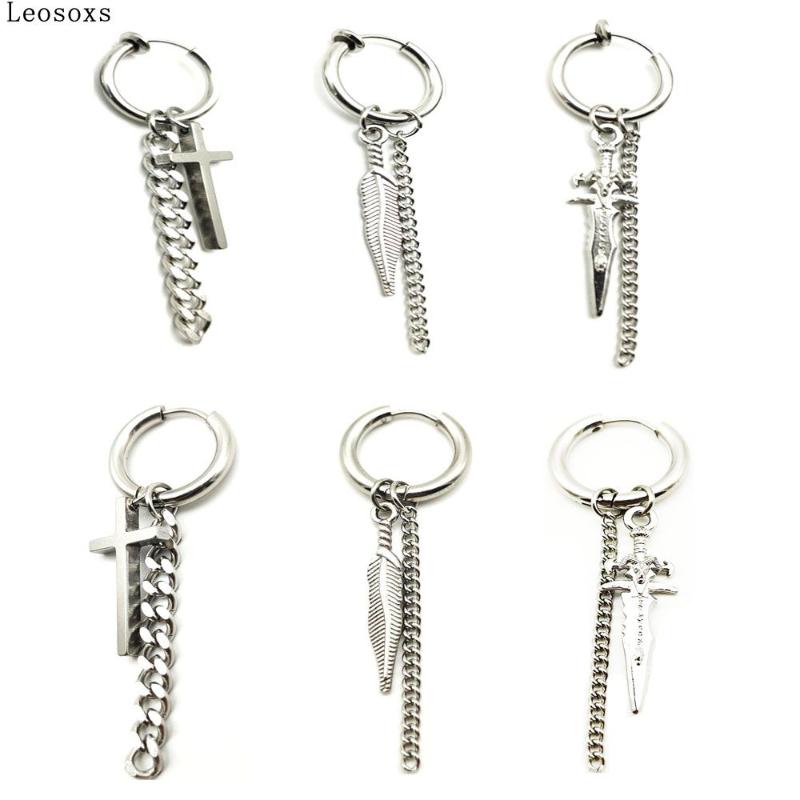 Stud Leosoxs Cross Earrings Male Long Chain Ear Buckle No Pierced Clip Single Street Tide Hip Hop Female
Stud Leosoxs Cross Earrings Male Long Chain Ear Buckle No Pierced Clip Single Street Tide Hip Hop Female