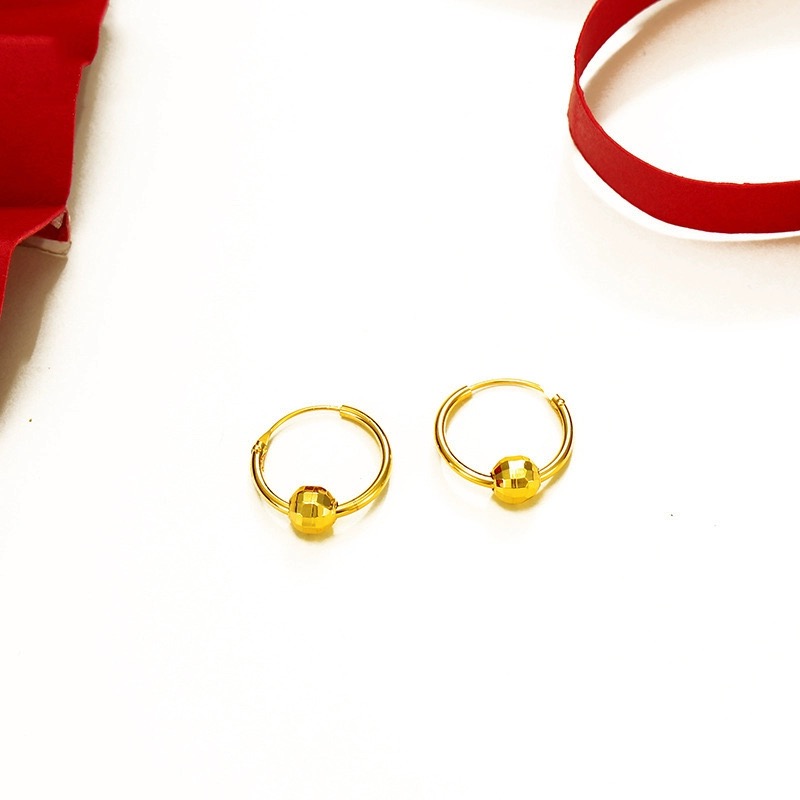 Unisex Mini Earrings Yellow Gold Filled Lucky Bead Hoop Earrings Mens Womens Fashion Jewelry
Unisex Mini Earrings Yellow Gold Filled Lucky Bead Hoop Earrings Mens Womens Fashion Jewelry