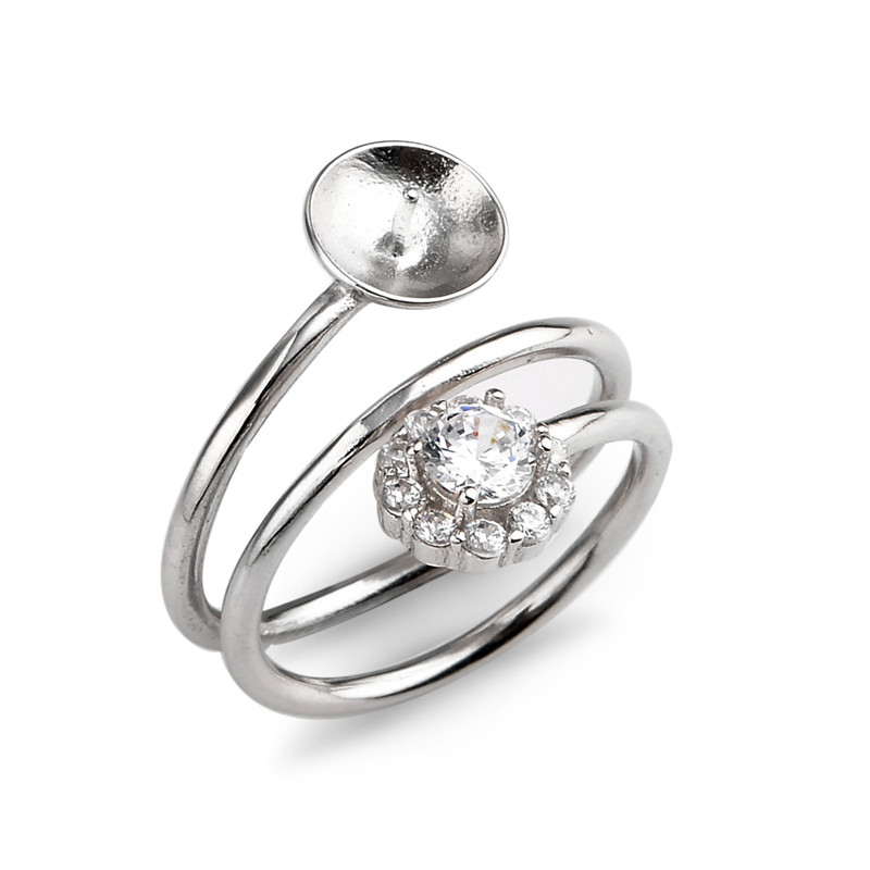Clear CZ Flower Ring Settings Circle Round Band 925 Sterling Silver Elegant Women Jewelry Big Pearl 3 Pieces
Clear CZ Flower Ring Settings Circle Round Band 925 Sterling Silver Elegant Women Jewelry Big Pearl 3 Pieces