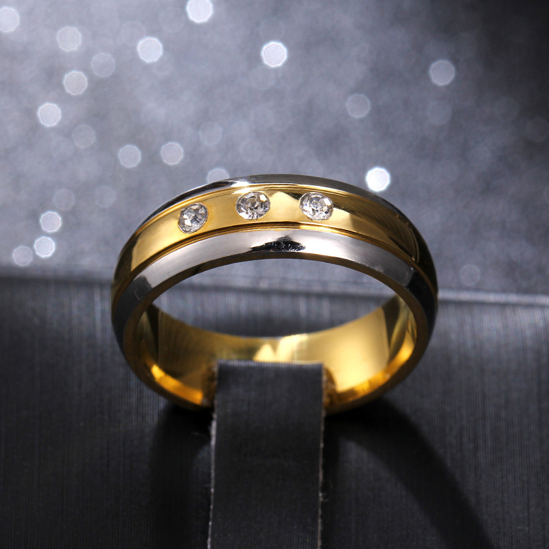 New 6MM Crystal Stainless steel Ring Cubic Zirconia Stone Gold Silver Color Women Jewelry Engagement Wedding Gifts For Women
New 6MM Crystal Stainless steel Ring Cubic Zirconia Stone Gold Silver Color Women Jewelry Engagement Wedding Gifts For Women