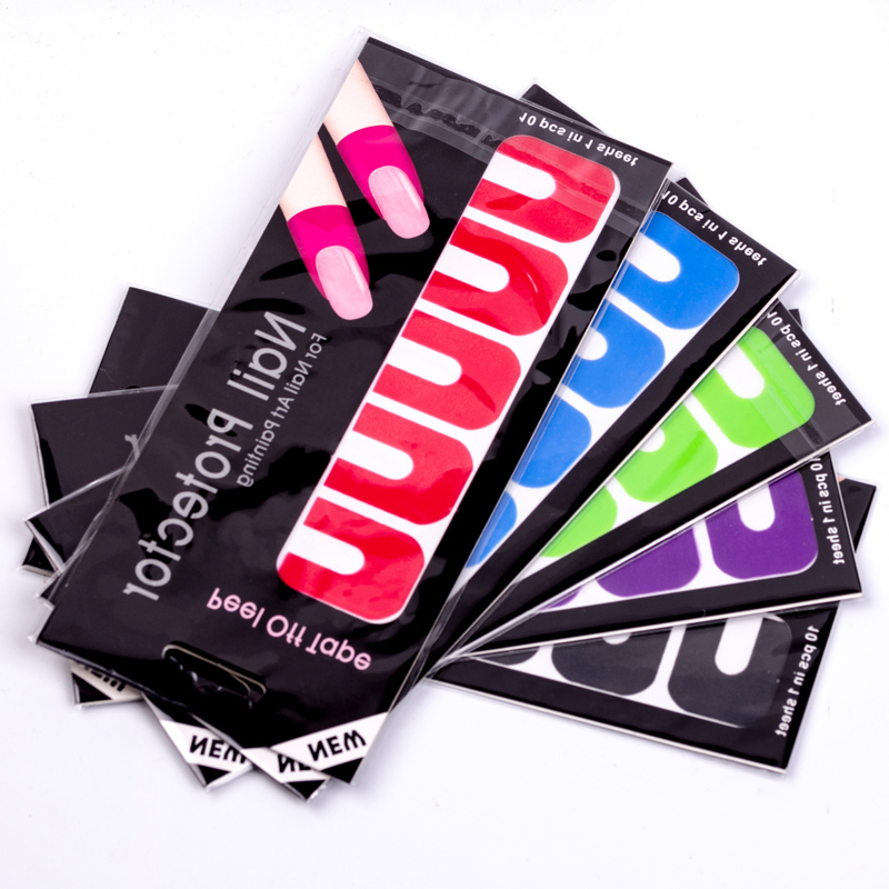 U shape Nail Polish Protector UV Gel Stickers Manicure Tools Anti-Overflow Nail Sticker For Nail art Painting Peel Off Tape, 1 sheet (10pcs/sheet)
U shape Nail Polish Protector UV Gel Stickers Manicure Tools Anti-Overflow Nail Sticker For Nail art Painting Peel Off Tape, 1 sheet (10pcs/sheet)