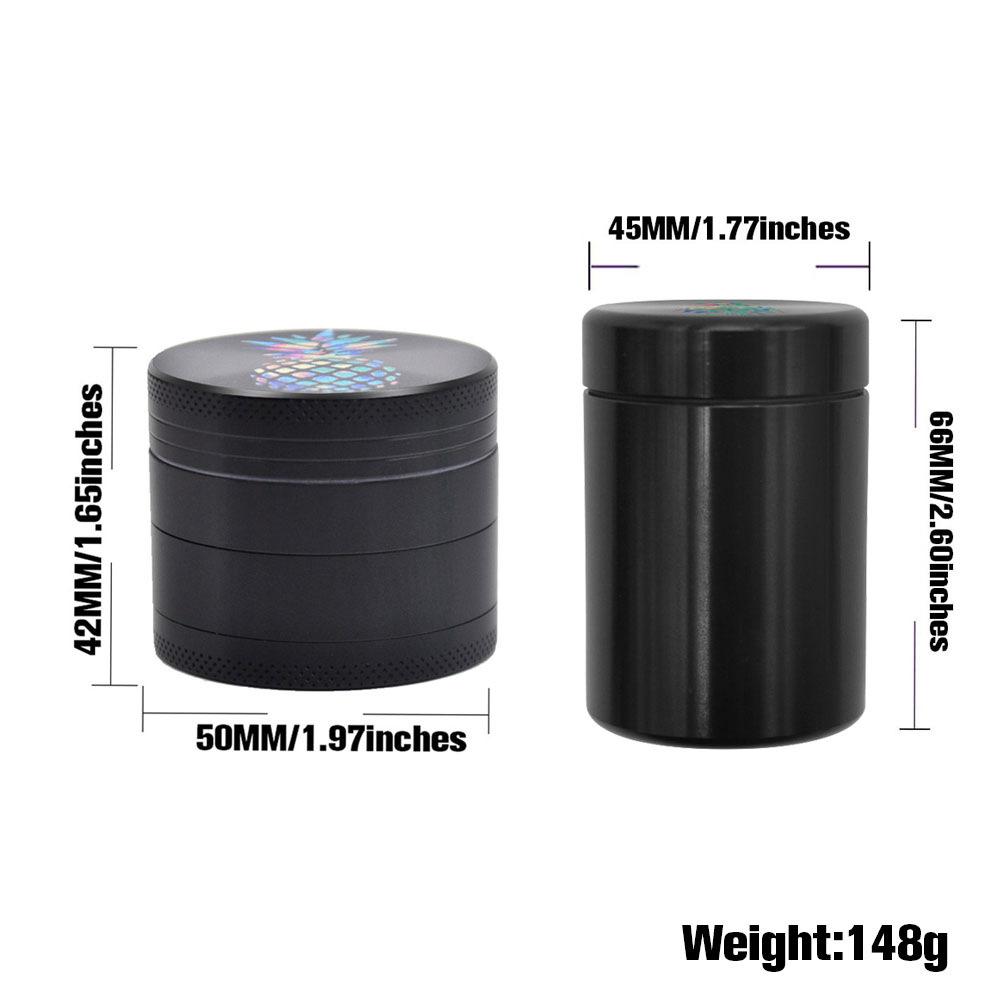 Smoking Pineapple 50mm Dry Herb Tobacco Grinder Aluminum Crusher Metal Grinders With Matched Storage 45MM High Quality
Smoking Pineapple 50mm Dry Herb Tobacco Grinder Aluminum Crusher Metal Grinders With Matched Storage 45MM High Quality