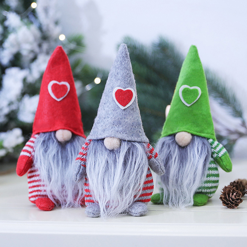 2021 Christmas Faceless Gnome Santa Christmas Tree Hanging Ornament Doll Decoration For Home Pendant Gifts Ornaments Party Suppl