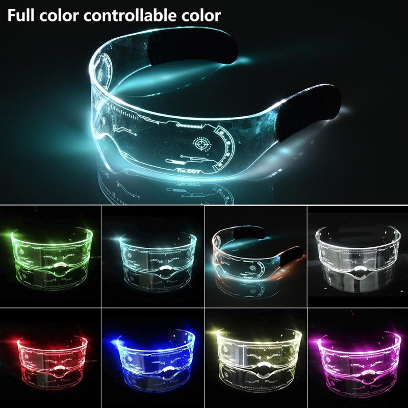 LED Luminous Glasses Futuristic Electronic Visor Glasses Light Up Prop For Halloween Festival Performance Top
LED Luminous Glasses Futuristic Electronic Visor Glasses Light Up Prop For Halloween Festival Performance Top
