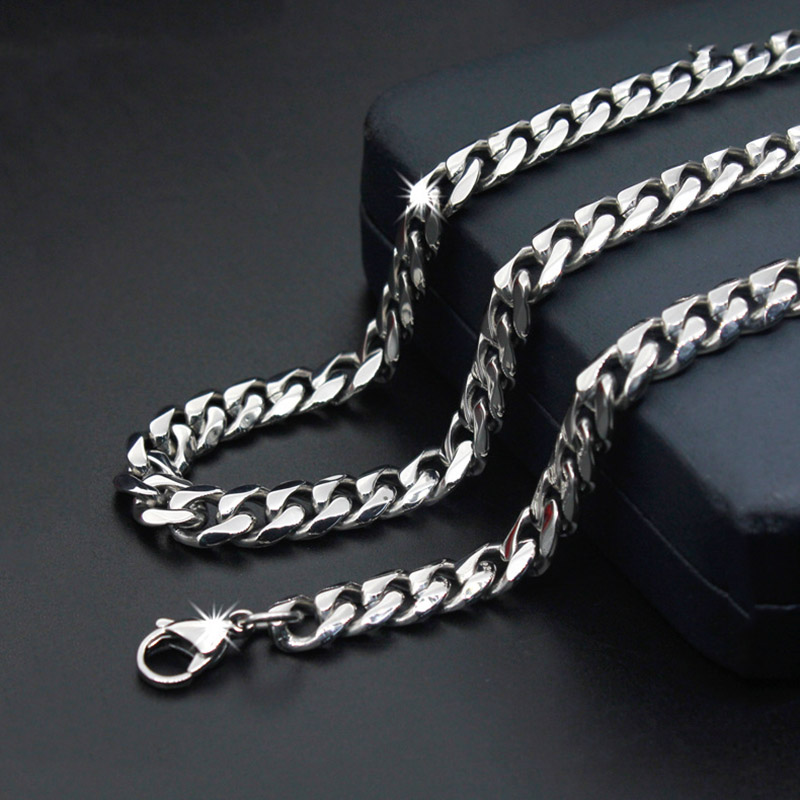 Hip Hop 5mm 7mm 9mm Jewelry Link Chain 316L Stainless Steel Men Silver Color Charm Stainless Steel Titanium Necklace 55cm 60cm
Hip Hop 5mm 7mm 9mm Jewelry Link Chain 316L Stainless Steel Men Silver Color Charm Stainless Steel Titanium Necklace 55cm 60cm