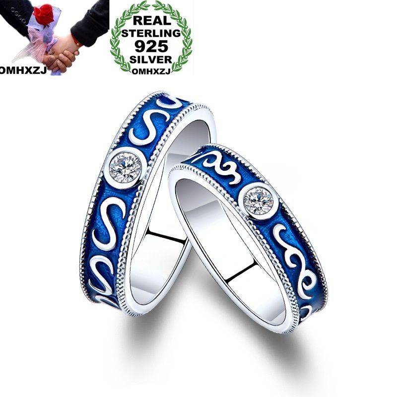 OMHXZJ Wholesale European Fashion Woman Man Party Wedding Gift Silver Blue Vintage Zircon 925 Sterling Silver Ring RR283
OMHXZJ Wholesale European Fashion Woman Man Party Wedding Gift Silver Blue Vintage Zircon 925 Sterling Silver Ring RR283
