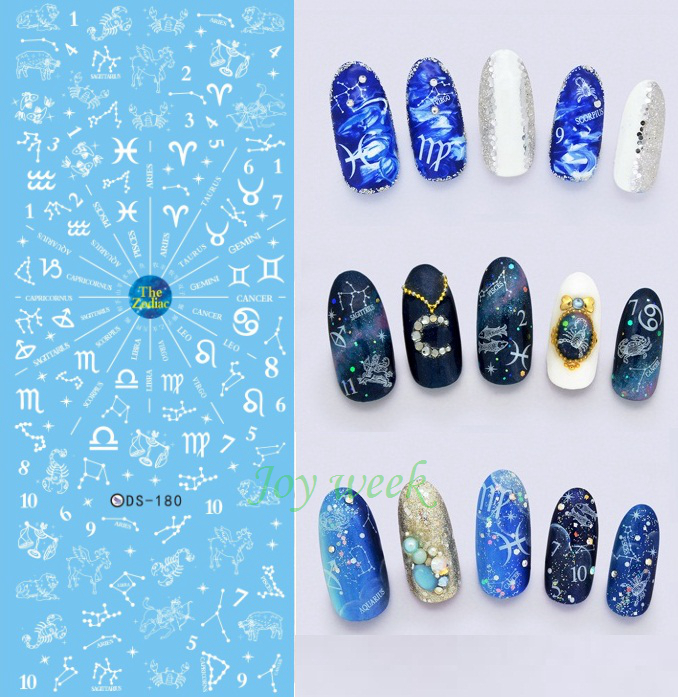 Water sticker for nail art all decorations sliders constellation horoscope adhesive nails design decals manicure accessoires, White
Water sticker for nail art all decorations sliders constellation horoscope adhesive nails design decals manicure accessoires, White