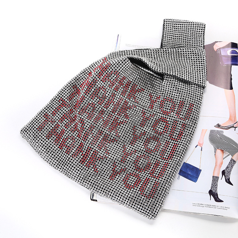 Luxury Two Sides Rhinestone Totes Bag For Women Letter Aluminum mesh Crystal Bling Evening Bag For Phone Wallet Purse, Silver
Luxury Two Sides Rhinestone Totes Bag For Women Letter Aluminum mesh Crystal Bling Evening Bag For Phone Wallet Purse, Silver