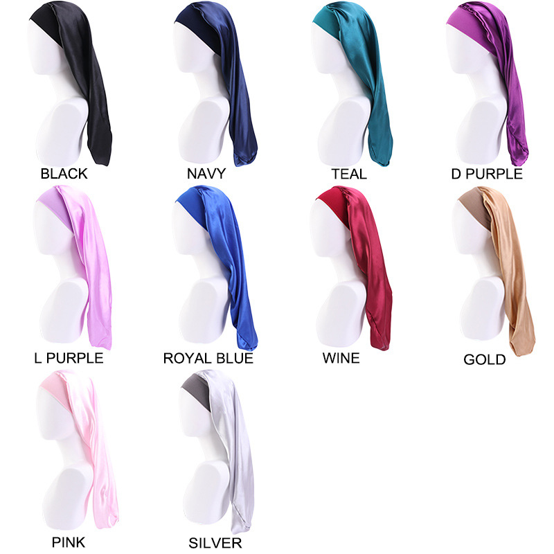 Extra Long Satin Bonnet Sleep Caps For Women Girl Fashion Solid Color Silky Hair Care Beanie Night Hat, Blue;gray
Extra Long Satin Bonnet Sleep Caps For Women Girl Fashion Solid Color Silky Hair Care Beanie Night Hat, Blue;gray