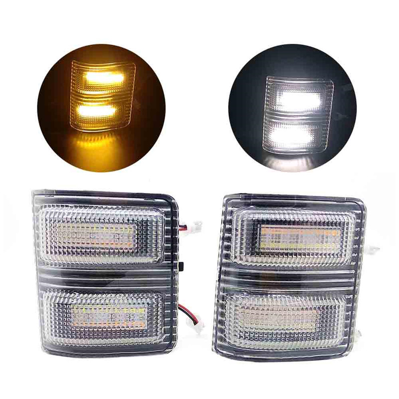Rearview Mirror Lamp Yellow and White Double Light Smoked Side Mirror White LED Signal Light for F250 F350 F450 Super Duty, As pic
Rearview Mirror Lamp Yellow and White Double Light Smoked Side Mirror White LED Signal Light for F250 F350 F450 Super Duty, As pic