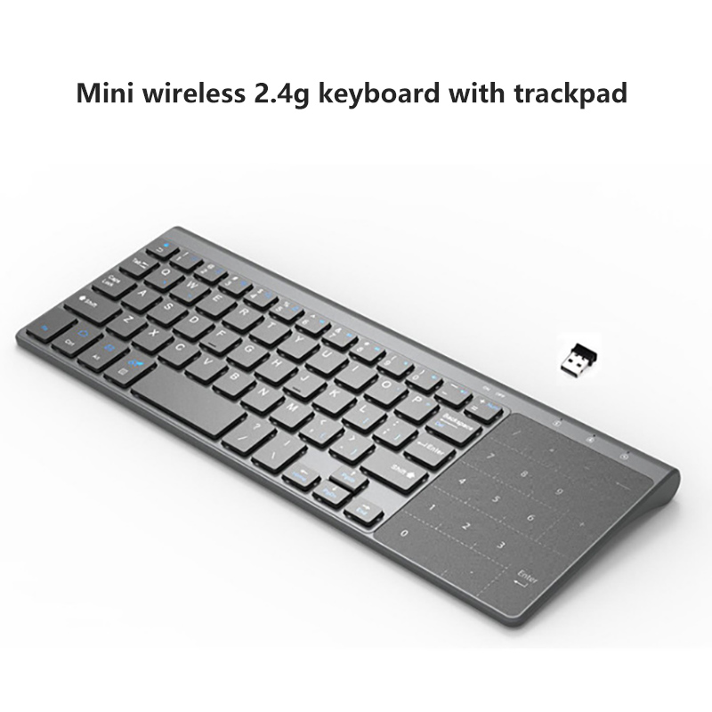 Mini Wireless Keyboard With Digital Touchpad For Notebook PC TV Ultra-Thin USB Wireless Keyboard Multi-Language Free Switching
Mini Wireless Keyboard With Digital Touchpad For Notebook PC TV Ultra-Thin USB Wireless Keyboard Multi-Language Free Switching