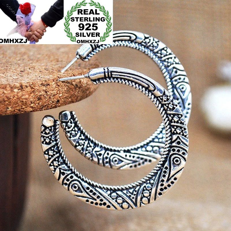 Hoop & Huggie OMHXZJ Wholesale European Fashion Woman Girl Party Wedding Gift Vintage Silver Black Taiyin Earrings EA451
Hoop & Huggie OMHXZJ Wholesale European Fashion Woman Girl Party Wedding Gift Vintage Silver Black Taiyin Earrings EA451