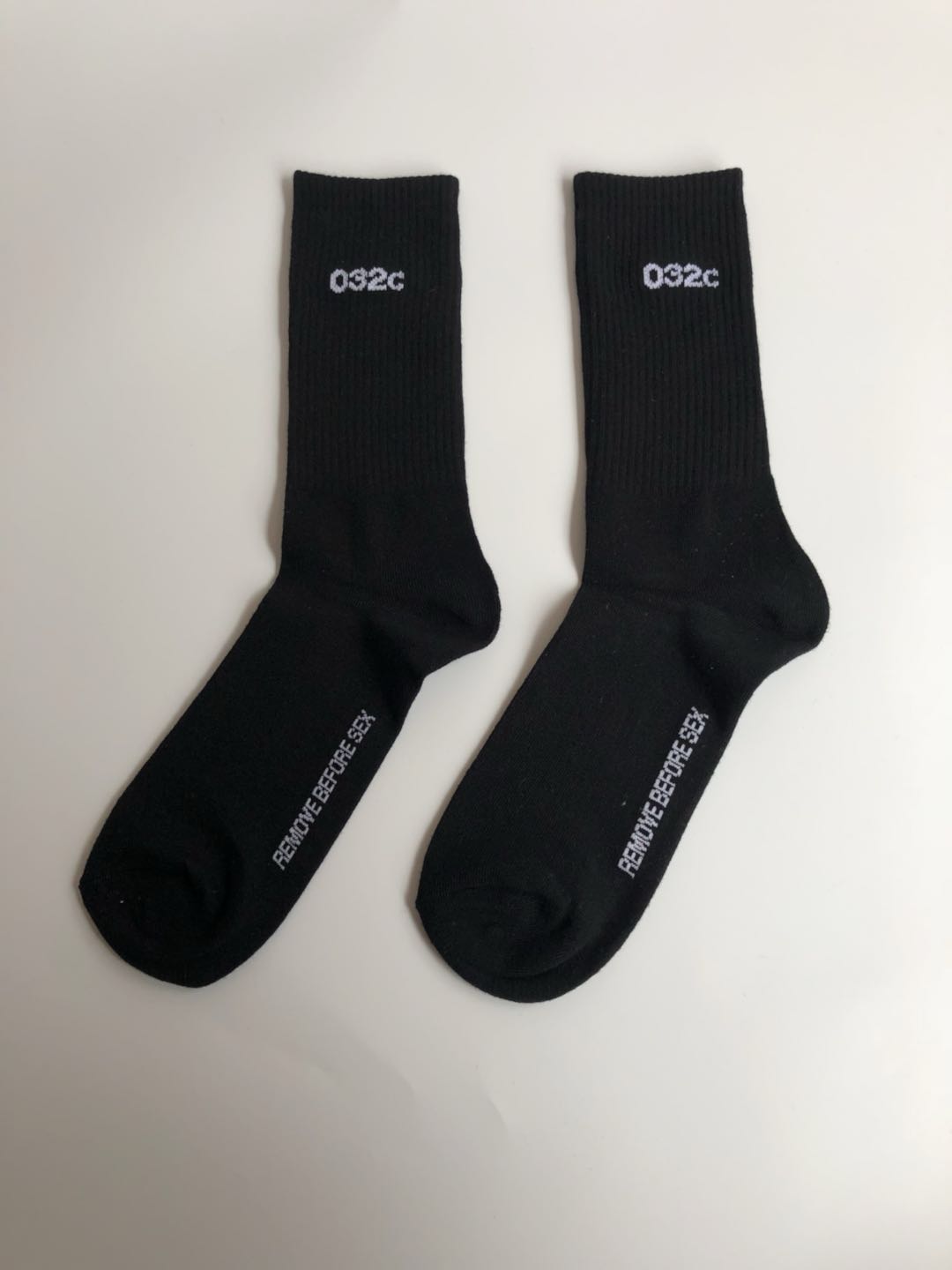 032C REMOVE BEFORE SEX men women socks letter jacquard cotton spring summer autumn socks hight quality