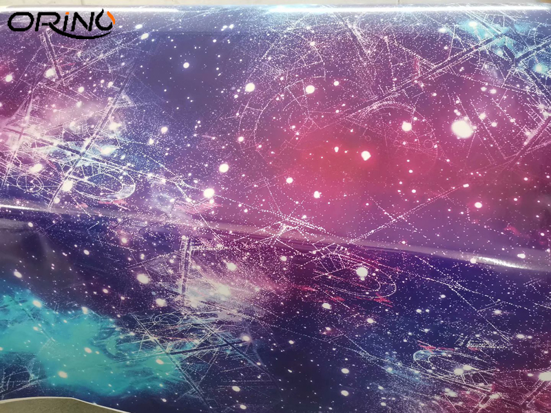 Graphic Sticker Bomb Galaxy Vinyl Film Wrap Galaxy Starry Camouflage Car Wrap Foil With Air Release Bubbles Free