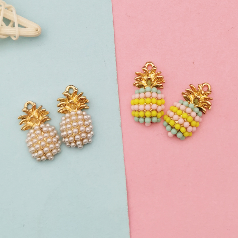 10pcs Chic Pearl Pineapple Alloy Charms DIY Jewelry Accessories Findings Fit Earring Bracelet Metal Fruit Pendants Craft FX313
10pcs Chic Pearl Pineapple Alloy Charms DIY Jewelry Accessories Findings Fit Earring Bracelet Metal Fruit Pendants Craft FX313