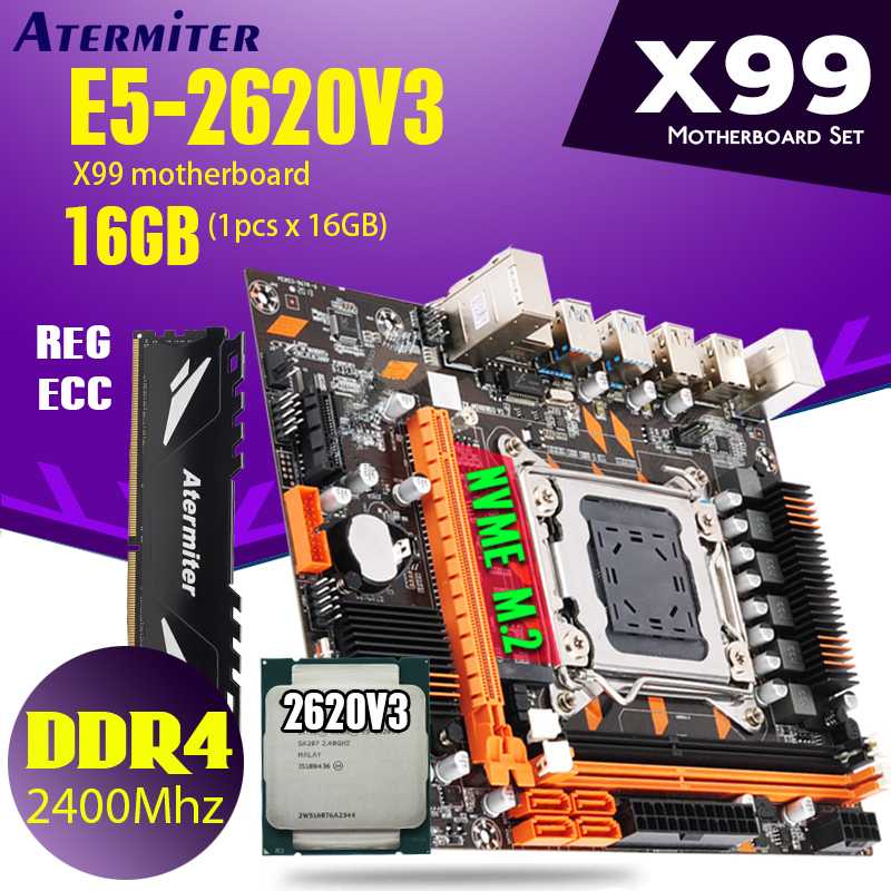 Mini X99 DDR4 PC4 DIMM motherboard set combos Xeon E5 2620 V3 LGA2011-3 CPU 1 * 16GB = 16GB RAM 2400MHz DDR4 REG ECC RECC memory
Mini X99 DDR4 PC4 DIMM motherboard set combos Xeon E5 2620 V3 LGA2011-3 CPU 1 * 16GB = 16GB RAM 2400MHz DDR4 REG ECC RECC memory