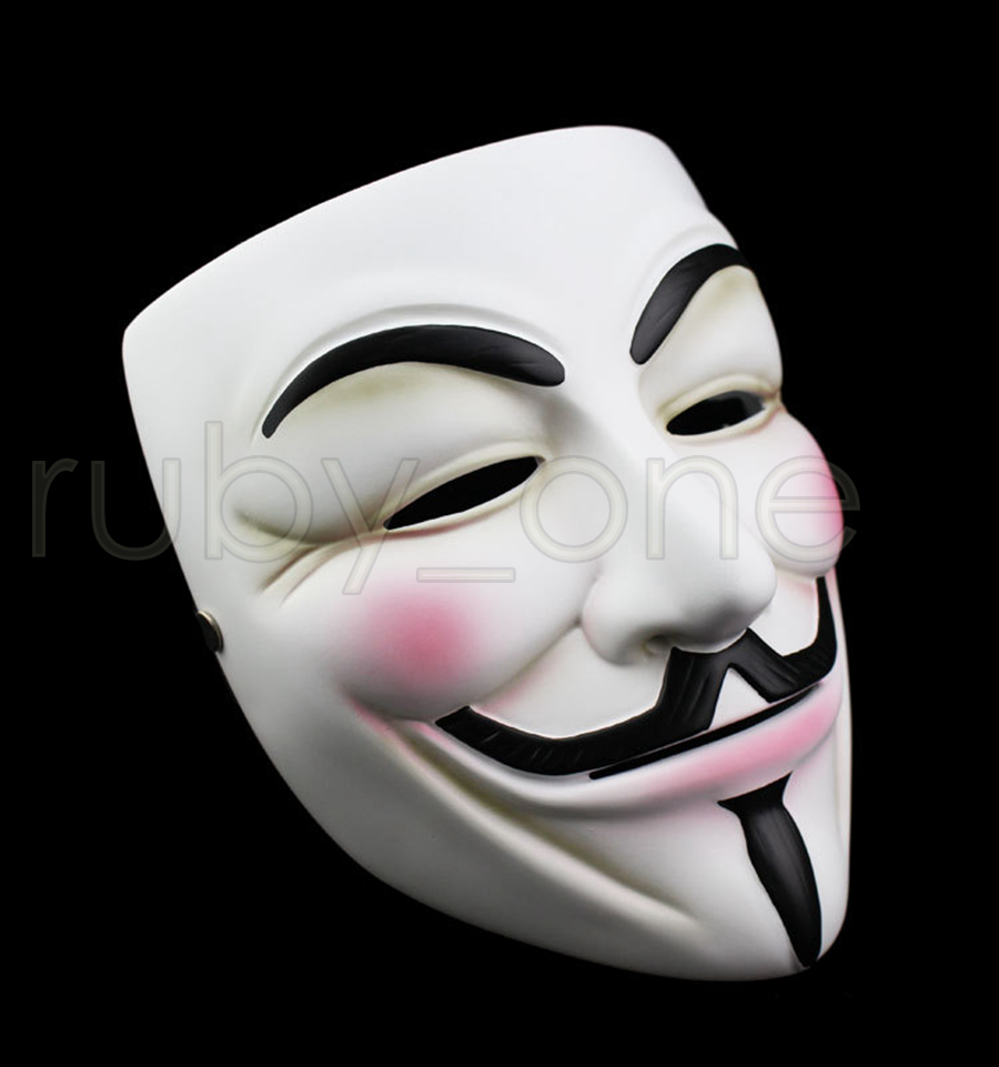 White V Mask Masquerade Mask Eyeliner Halloween Full Face Masks Party Props Vendetta Anonymous Movie Guy Masks RRA3557
White V Mask Masquerade Mask Eyeliner Halloween Full Face Masks Party Props Vendetta Anonymous Movie Guy Masks RRA3557