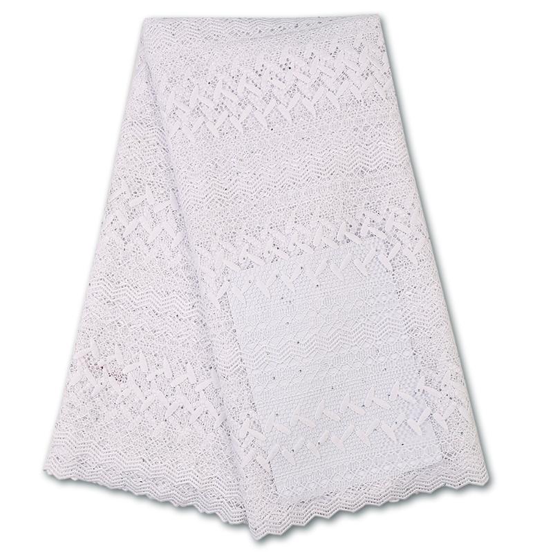 White African Milk Silk Guipure Lace Fabric 2020 High Quality French Cord Lace Fabric With Stones For Dress Sewing YA3502B-2
White African Milk Silk Guipure Lace Fabric 2020 High Quality French Cord Lace Fabric With Stones For Dress Sewing YA3502B-2