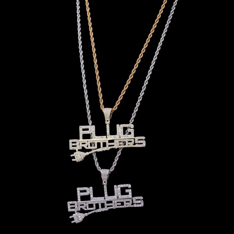 European and American trendy men's and women's hip-hop letters pendant, copper inlaid zircon pendant
European and American trendy men's and women's hip-hop letters pendant, copper inlaid zircon pendant