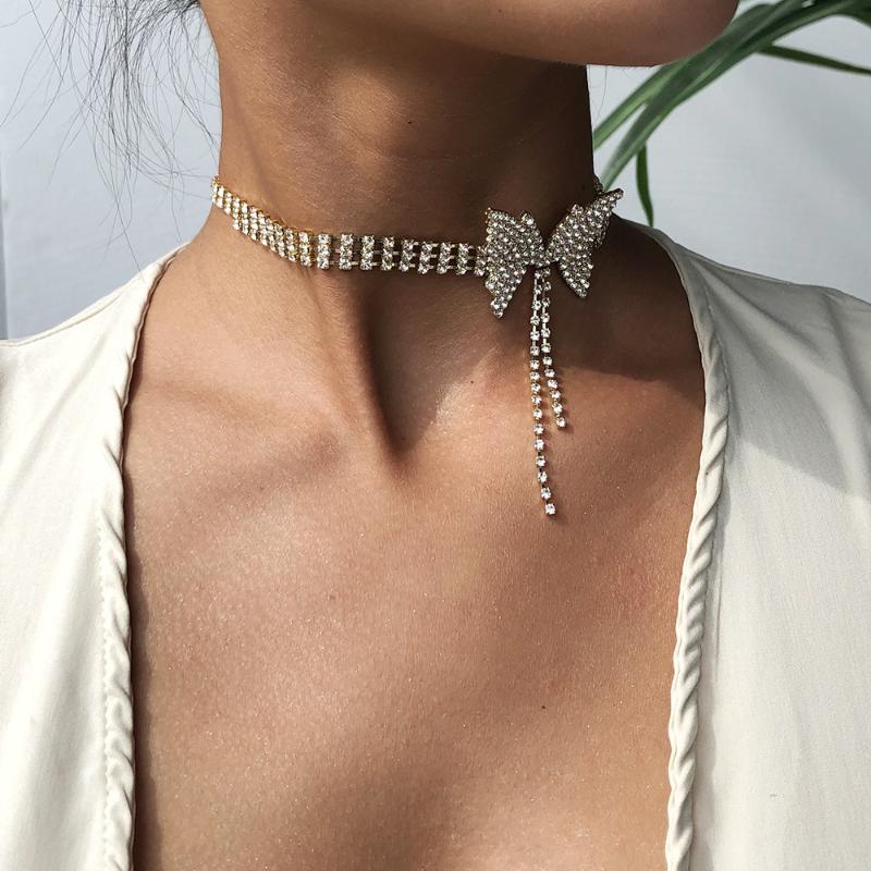 Dvacaman Bling Full Rhinestone Butterfly Chokers Necklace for Women Wholesale Short Necklace Jewelry Dropshipping Female Bijoux
Dvacaman Bling Full Rhinestone Butterfly Chokers Necklace for Women Wholesale Short Necklace Jewelry Dropshipping Female Bijoux
