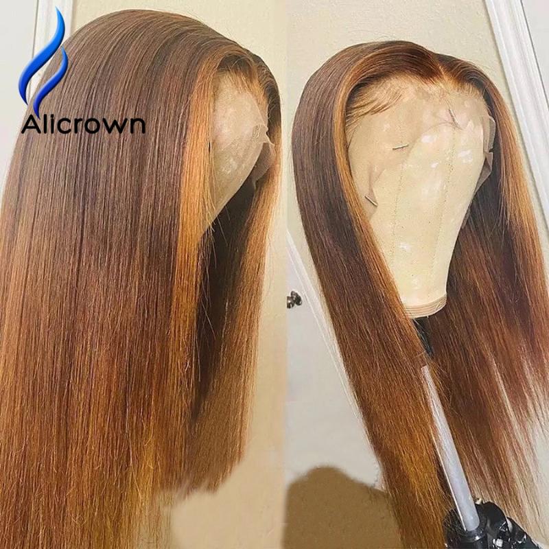 ALICROWN Highlight Straight T-part Lace Front Human Hair Wigs Pre-Plucked 180% Density Brazilian Non-Remy Lace Front Wigs, T-part lace wig 
ALICROWN Highlight Straight T-part Lace Front Human Hair Wigs Pre-Plucked 180% Density Brazilian Non-Remy Lace Front Wigs, T-part lace wig