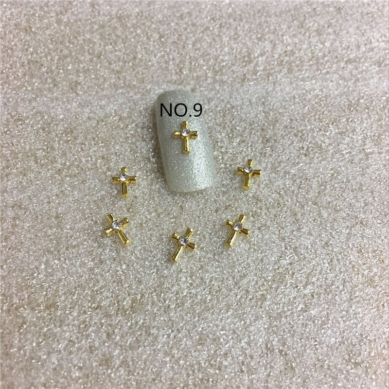 10 pcs/bag Golden New Style A Diamond Jewelry Cross White And AB Diamond 3d Nail Art Decoration Ornament Nail Sticker NO.9 NO.10
10 pcs/bag Golden New Style A Diamond Jewelry Cross White And AB Diamond 3d Nail Art Decoration Ornament Nail Sticker NO.9 NO.10