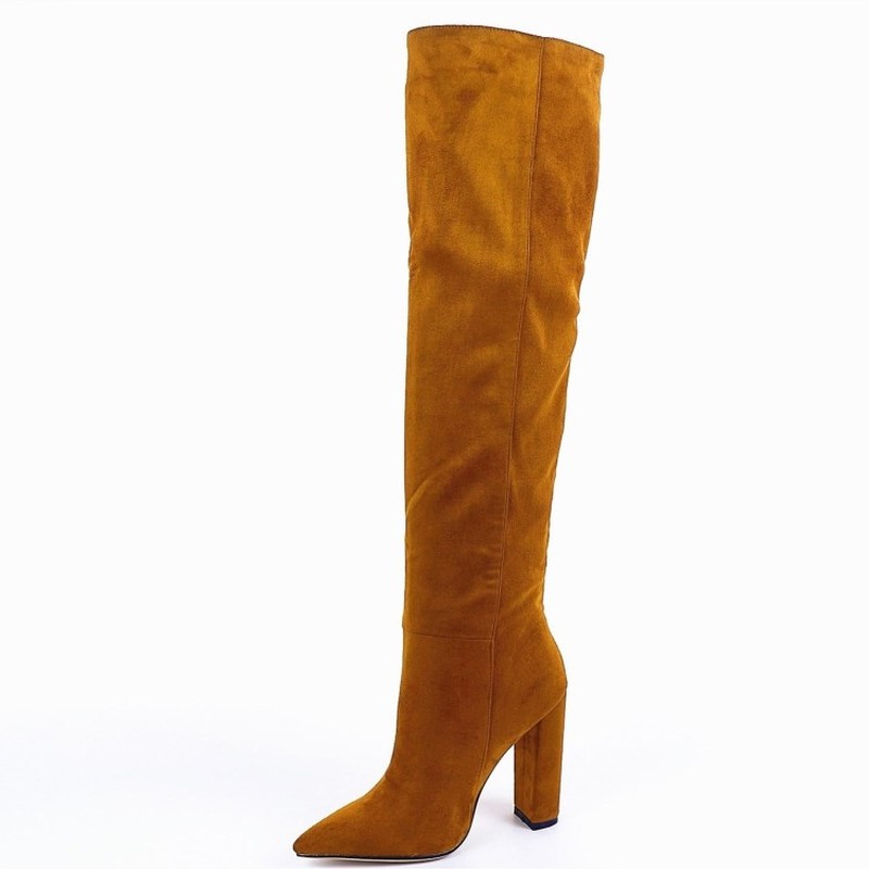 2021 Square Hihh Heels Winter Shoes New Women Over The Knee High Boots Sewing Pointed Toe Sexy Flock Women Boots Red Size 34-43, Black
2021 Square Hihh Heels Winter Shoes New Women Over The Knee High Boots Sewing Pointed Toe Sexy Flock Women Boots Red Size 34-43, Black