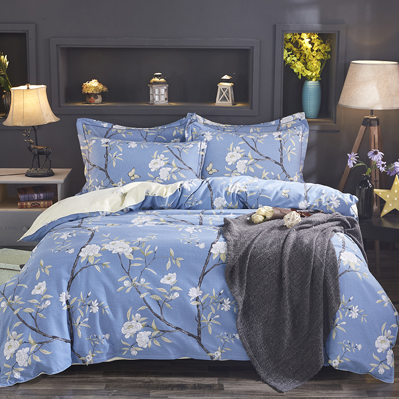 Sanding Thick 100% cotton Bedding set Reactive Printing Duvet cover flat bed sheet with pillow cases 4pcs, S021
Sanding Thick 100% cotton Bedding set Reactive Printing Duvet cover flat bed sheet with pillow cases 4pcs, S021