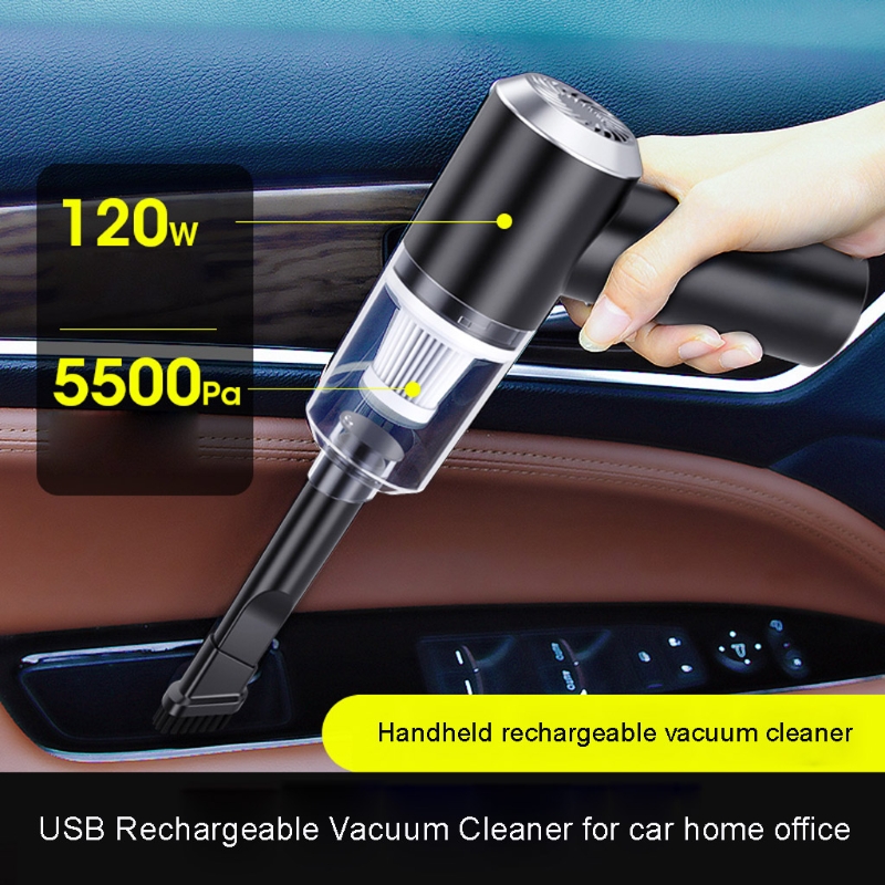 USB Rechargeable Cordless 5500Pa 120W Portable Handheld Powerful Wireless Car Vacuum Cleaner for SUV Truck Home Office
USB Rechargeable Cordless 5500Pa 120W Portable Handheld Powerful Wireless Car Vacuum Cleaner for SUV Truck Home Office
