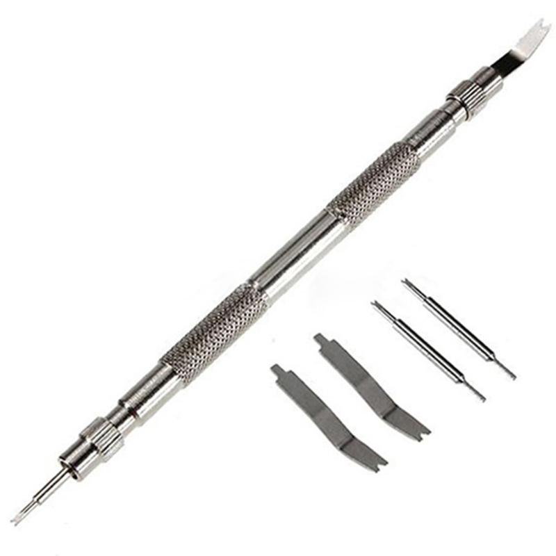 Non-Slip Double Head Hardware Tools Easy Install Stainless Steel Professional Spring Bar Remover Disassembly Watch Repair Kit 
Non-Slip Double Head Hardware Tools Easy Install Stainless Steel Professional Spring Bar Remover Disassembly Watch Repair Kit