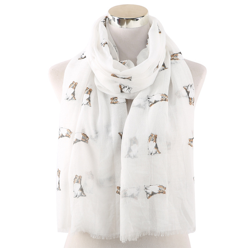 The new fashion in Europe and America dog printed animal motifs encryption bask voile scarf shawls scarves
The new fashion in Europe and America dog printed animal motifs encryption bask voile scarf shawls scarves