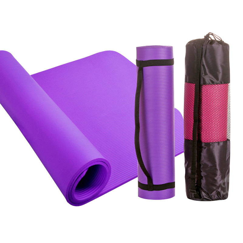 Quality NBR 10MM Yoga Mat Free Carry Rope Multi-functional Non-slip Pilates Pad Fast Rebound Outdoor Gym Sports Fitness, Black
Quality NBR 10MM Yoga Mat Free Carry Rope Multi-functional Non-slip Pilates Pad Fast Rebound Outdoor Gym Sports Fitness, Black