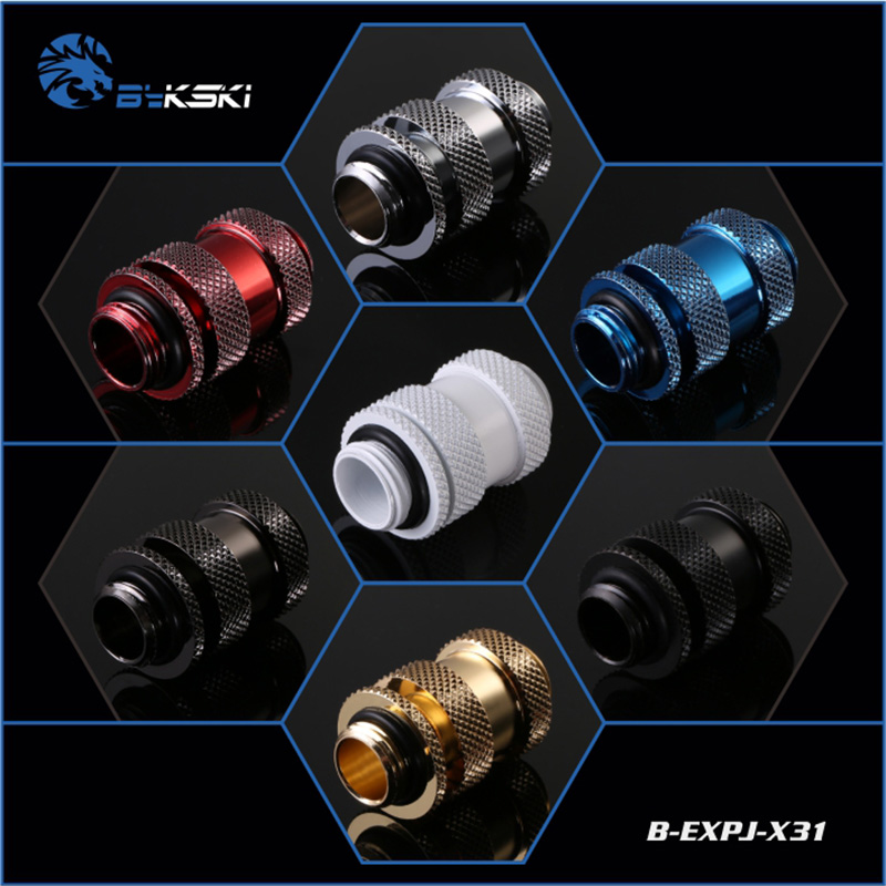 Bykski B-EXPJ-X31, 22-31mm Male To Male Variable Length Fittings, Multiple Color G1/4 To Fittings, For SLI CF
Bykski B-EXPJ-X31, 22-31mm Male To Male Variable Length Fittings, Multiple Color G1/4 To Fittings, For SLI CF