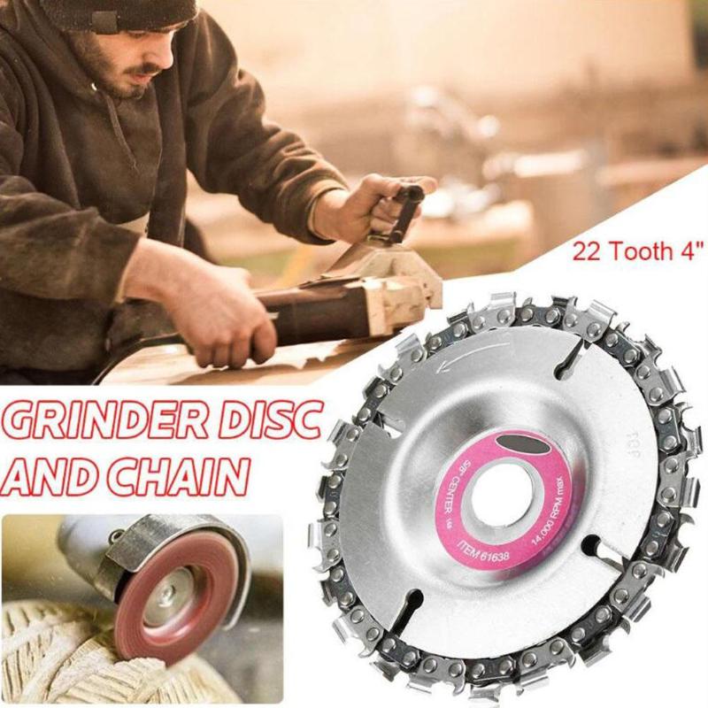 Dropship 16mm 3/5" Woodworking Chain Plate Angle Grinding Chain Wheel Wood Carving Disc for Angle Grinder
Dropship 16mm 3/5" Woodworking Chain Plate Angle Grinding Chain Wheel Wood Carving Disc for Angle Grinder