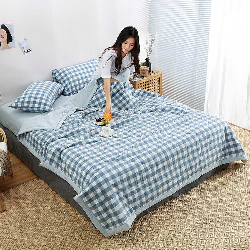 Comforters & Sets Washed Cotton Plaid Bedspread For Single Size Bed Blanket Summer Winter Throw Children Adult Japan Style Quilt, 13
Comforters & Sets Washed Cotton Plaid Bedspread For Single Size Bed Blanket Summer Winter Throw Children Adult Japan Style Quilt, 13