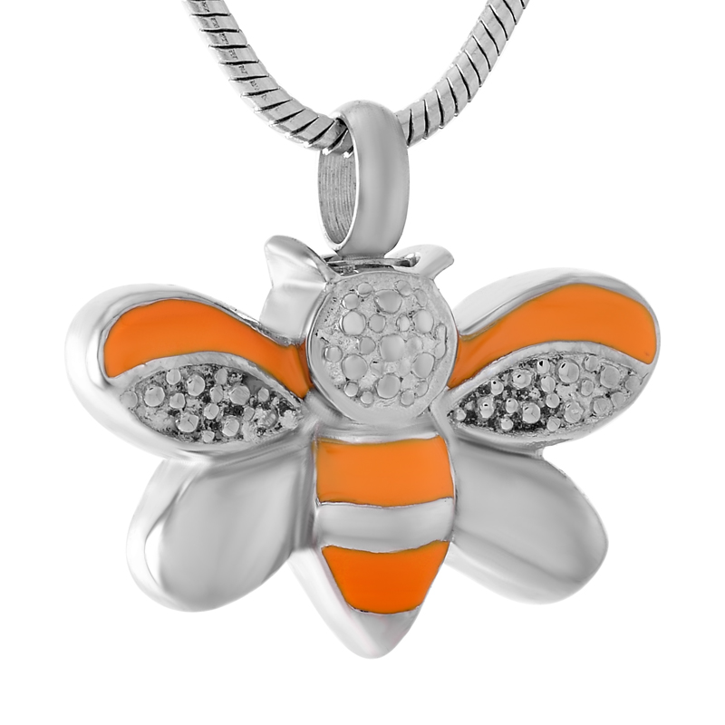 IJD9474 Colorful Bee Stainless Steel Cremation Memorial Pendant for Ashes Urn Necklace Keepsake for Women Jewelry
IJD9474 Colorful Bee Stainless Steel Cremation Memorial Pendant for Ashes Urn Necklace Keepsake for Women Jewelry
