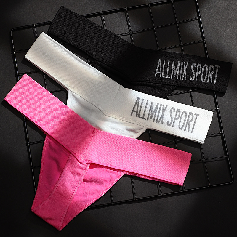 Women High Elasticity Sexy Low-Rise Thong Panties Female Sports Fitness Seamless Briefs Letter Deep V Wide Waist Ladies G-String
Women High Elasticity Sexy Low-Rise Thong Panties Female Sports Fitness Seamless Briefs Letter Deep V Wide Waist Ladies G-String