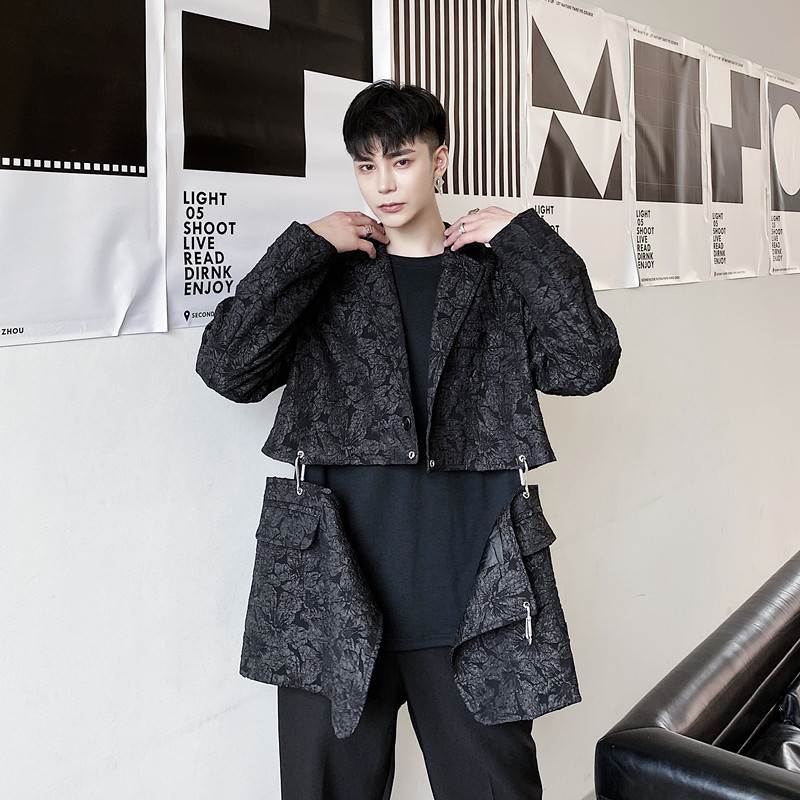 Male Streetwear Vintage Fashion Suit Coat Outerwear Men Removable Hem Jacquard Fabric Loose Casual Suit Blazers Jacket, 670
Male Streetwear Vintage Fashion Suit Coat Outerwear Men Removable Hem Jacquard Fabric Loose Casual Suit Blazers Jacket, 670