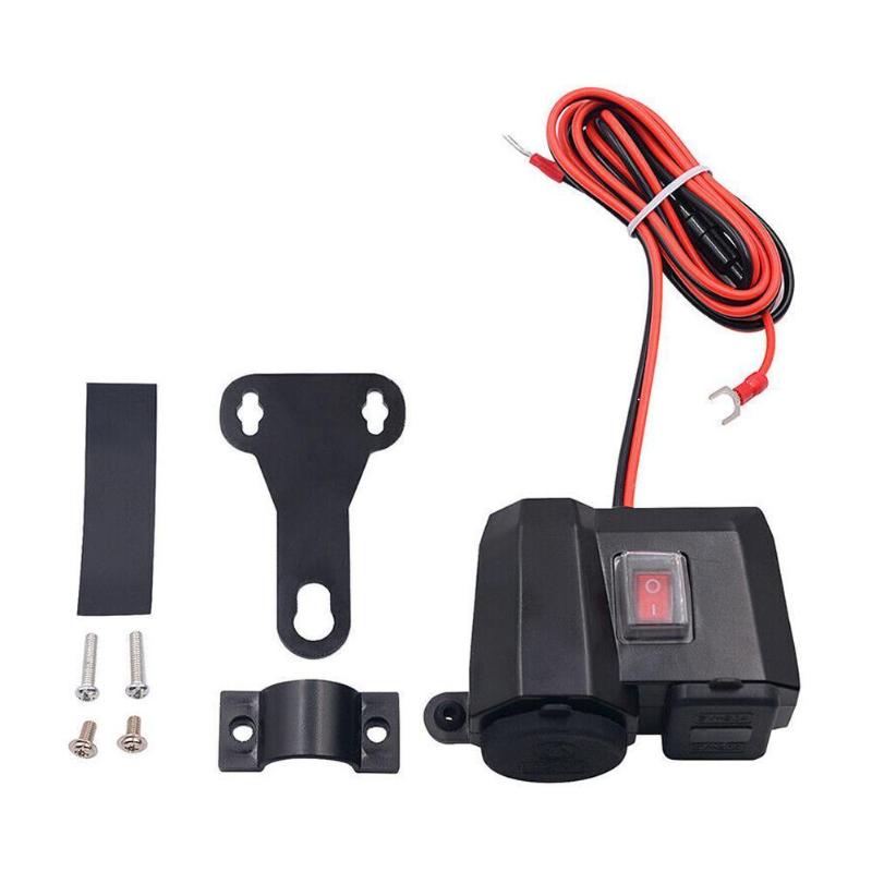1pcs Waterproof Motorcycle Cigarette Lighter Socket Outlet Power Motorcycle Led Voltage Dual Socket Adapter Usb Charger Dis X9U6
1pcs Waterproof Motorcycle Cigarette Lighter Socket Outlet Power Motorcycle Led Voltage Dual Socket Adapter Usb Charger Dis X9U6