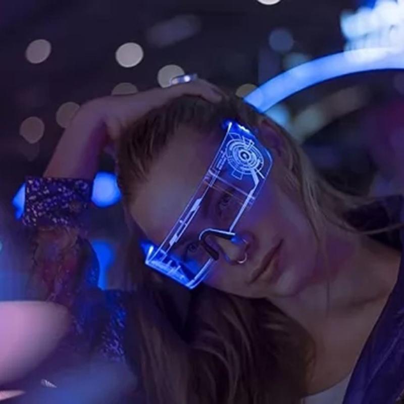 Flashing Glasses EL Wire LED Glasses Glowing Party Supplies Lighting Novelty Gift Bright Light Festival Party Glow Sunglasses
Flashing Glasses EL Wire LED Glasses Glowing Party Supplies Lighting Novelty Gift Bright Light Festival Party Glow Sunglasses