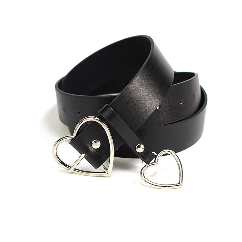 Harajuku PU Leather Belts for Women Metal Heart Buckle Blet Waistband Wedding Party Dress Decor For Ladies cinturon mujer, Silver
Harajuku PU Leather Belts for Women Metal Heart Buckle Blet Waistband Wedding Party Dress Decor For Ladies cinturon mujer, Silver
