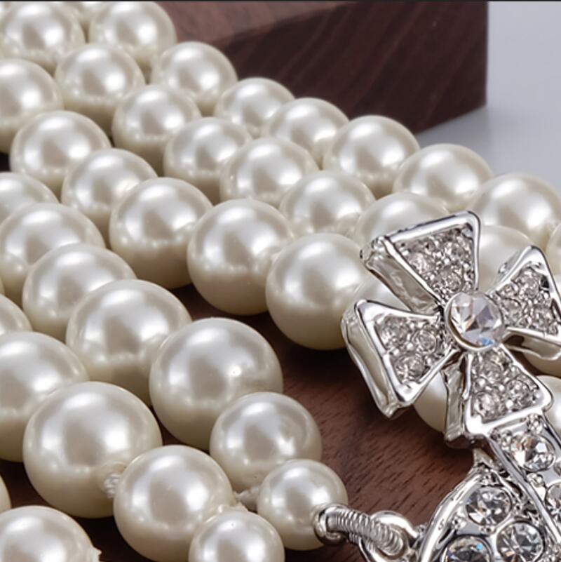 New product 3 layers 2 colors pearl orbit necklace ladies rhinestone satellite planet necklace gift high quality
New product 3 layers 2 colors pearl orbit necklace ladies rhinestone satellite planet necklace gift high quality