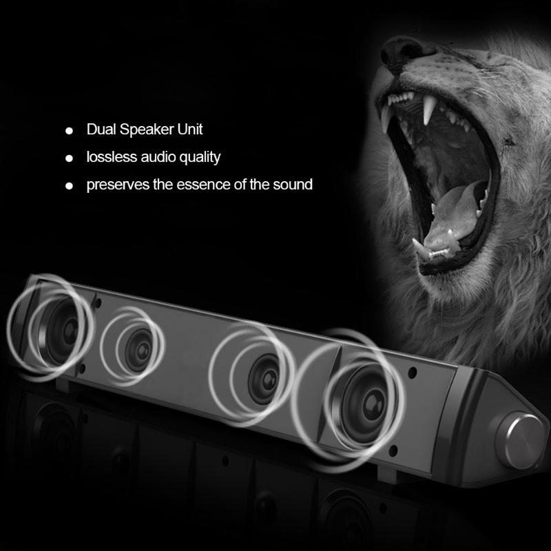 Soundbar Wired Speaker Bar Computer Sound Stereo USB Powered Mini Long With HiFi Rich Bass For TV PC
Soundbar Wired Speaker Bar Computer Sound Stereo USB Powered Mini Long With HiFi Rich Bass For TV PC
