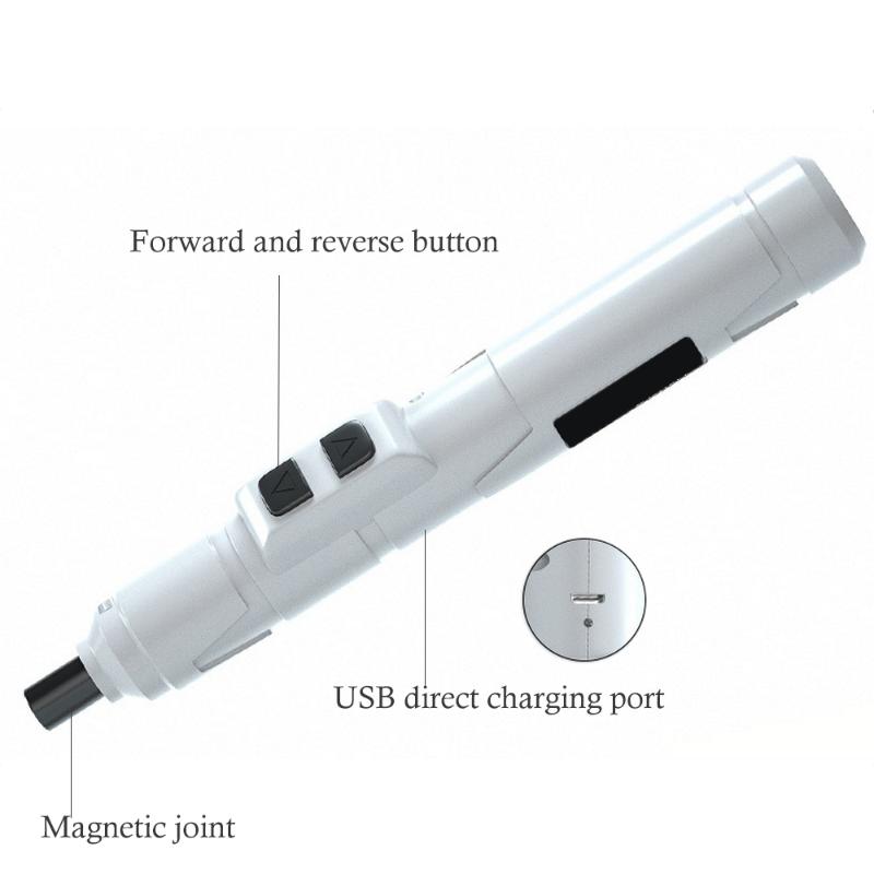 Wireless Electric Screwdriver 3.6V USB Rechargeable Lithium Battery Pen Type Micro Precision Electric Screwdriver Set
Wireless Electric Screwdriver 3.6V USB Rechargeable Lithium Battery Pen Type Micro Precision Electric Screwdriver Set