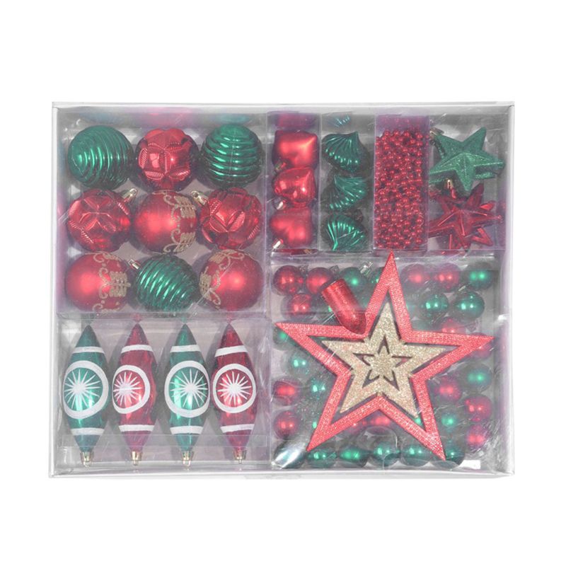 1 Box Christmas Balls Star Set Shatterproof Hanging Xmas Tree Ornaments Wedding 517E
1 Box Christmas Balls Star Set Shatterproof Hanging Xmas Tree Ornaments Wedding 517E