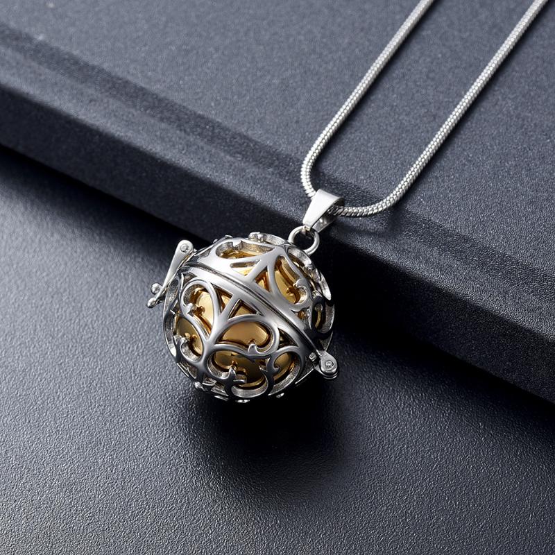 LKJ001 Golden Ball Memorial Urn Casket Hold More Ashes of Your Loved One Stainless Steel Cremation Jewelry Necklace
LKJ001 Golden Ball Memorial Urn Casket Hold More Ashes of Your Loved One Stainless Steel Cremation Jewelry Necklace